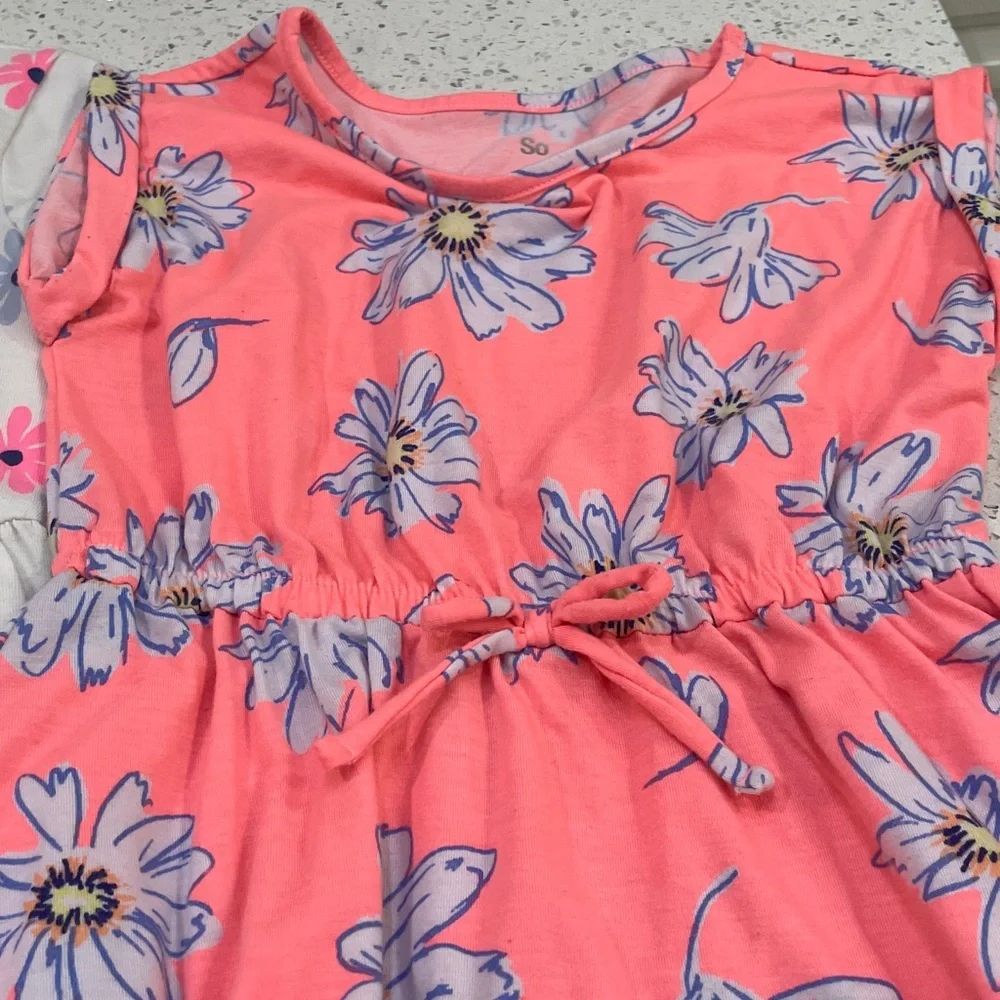 Girls Summer and Spring colorful flowy dress bundle size 6/7